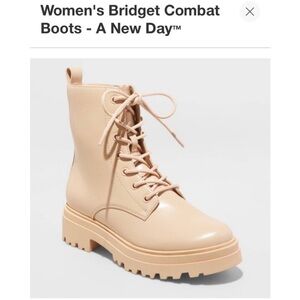 A. New Day Bridget Boots Memory Foam Tan Women's Size 8 1/2 NIB